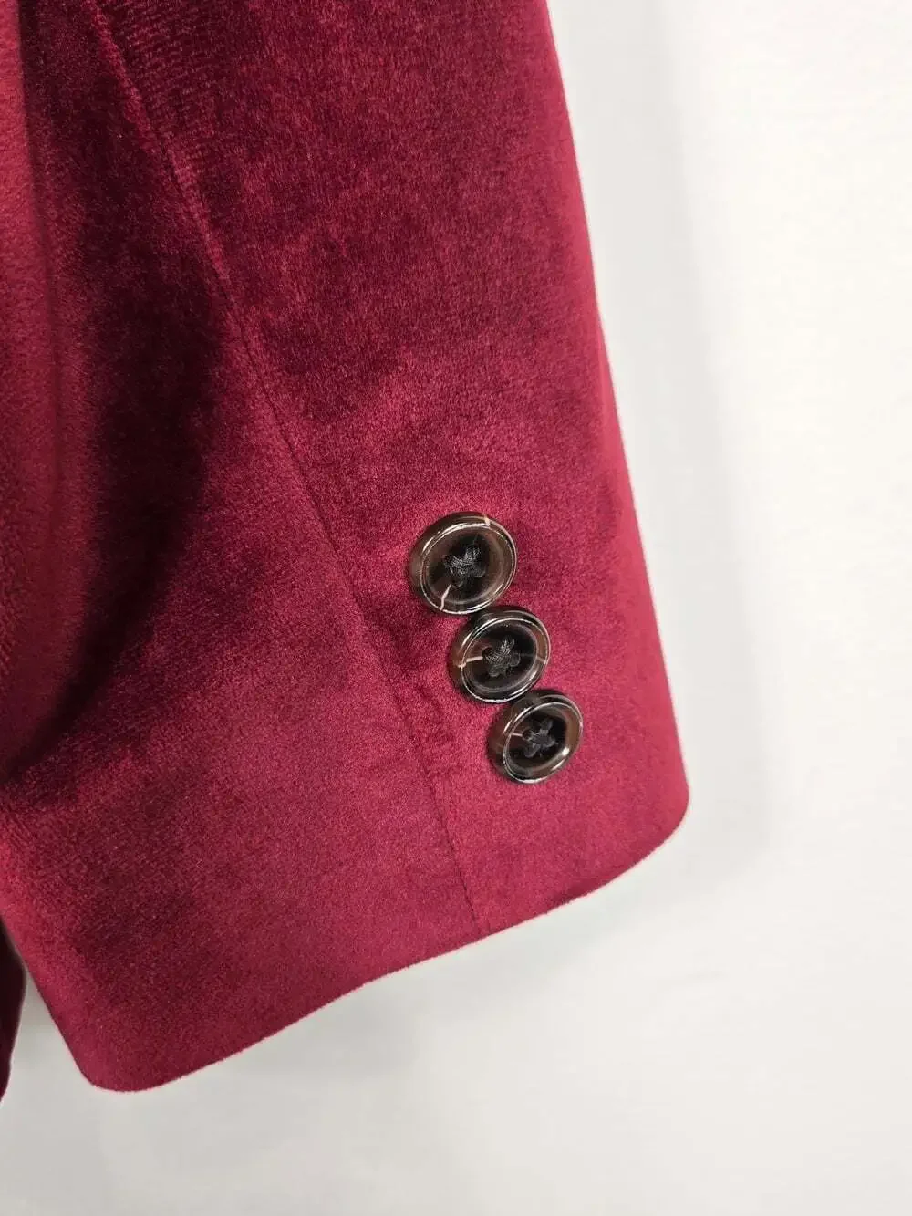 Lauren Ralph Lauren X HBC Velvet Blazer 12R Burgundy Red Paisley Lined Holiday